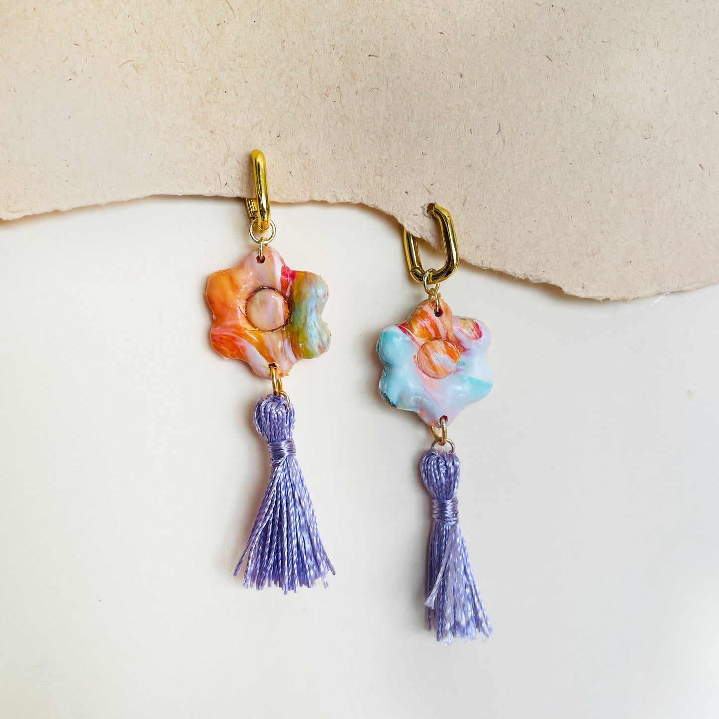 Fiesta Flamboya Floral Earrings