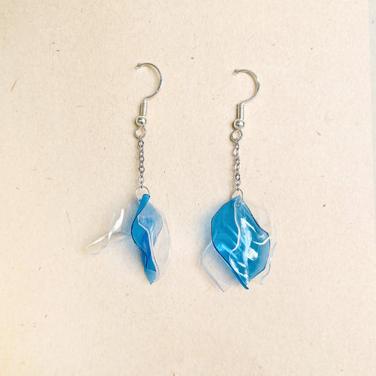 Denim Blue + Transparent Dangles